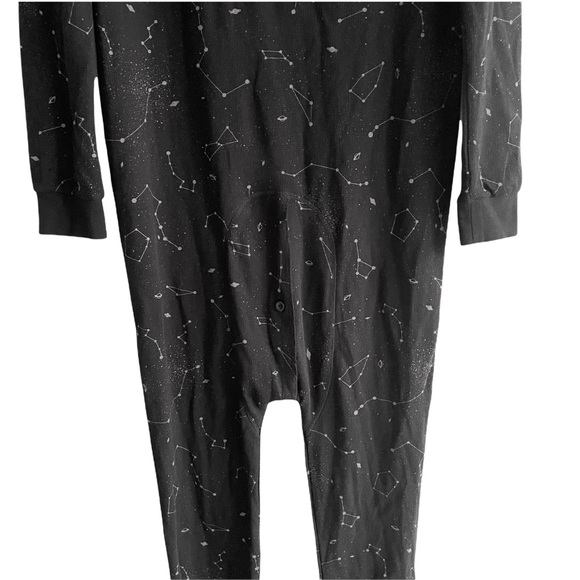 (SOLD) ARBORIST Unisex Adult Cotton Blend Onesie Sleepwear Pyjamas Black Solar L - Picture 7 of 11